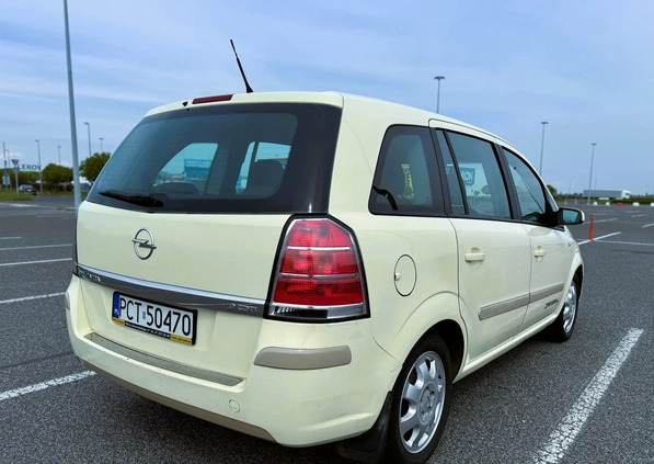 Opel Zafira cena 9300 przebieg: 267000, rok produkcji 2007 z Poznań małe 254